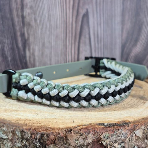 Belle - Collier chien en paracorde tressée
