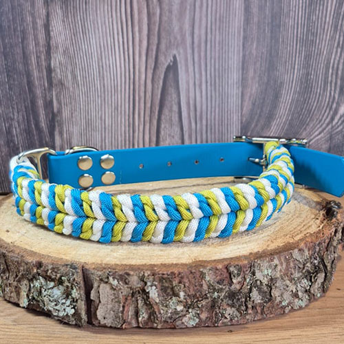 Ficelle - Collier chien en paracorde tressée