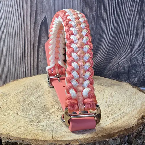 Belle - Collier chien en paracorde tressée - envoi immédiat