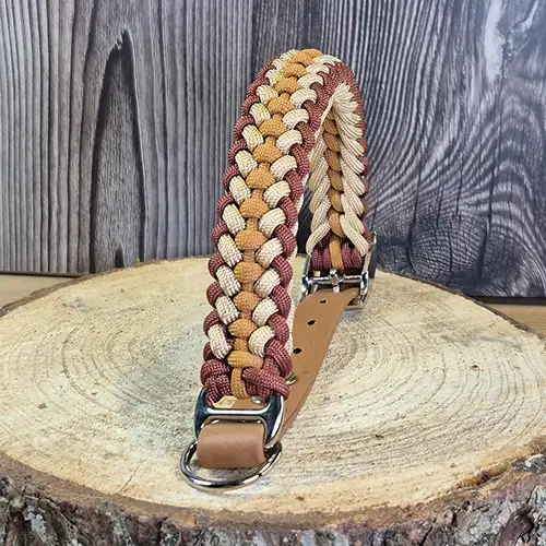 Belle - Collier chien en paracorde tressée - envoi immediat