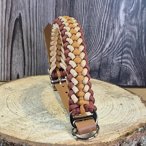 Belle - Collier chien en paracorde tressée - envoi immediat