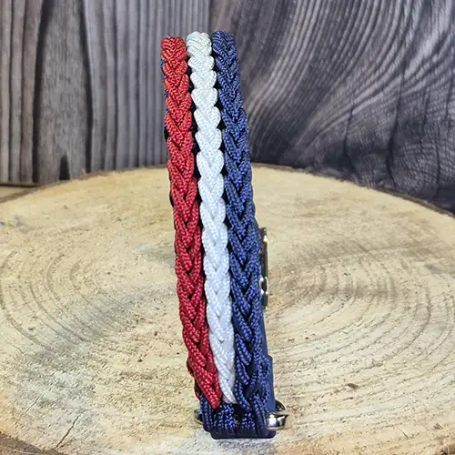Colonel Mini - Collier chien en paracorde tressée - envoi immédiat