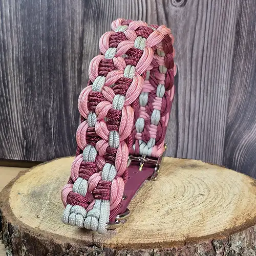 Diabolo - Collier chien en paracorde tressée - envoi immediat