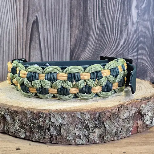 Diabolo - Collier chien en paracorde tressée - envoi immediat