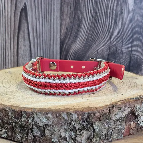 Fang Mini - Collier chien en paracorde tressée - envoi immediat