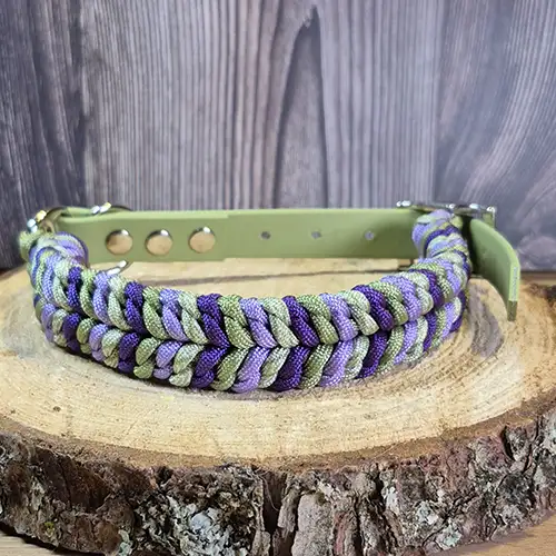 Ficelle - Collier chien en paracorde tressée - envoi immediat